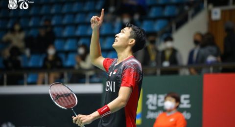 Japan Open 2022: Kalah dari Wakil Tuan Rumah, Jonatan Christie Terhenti di Babak 16 Besar