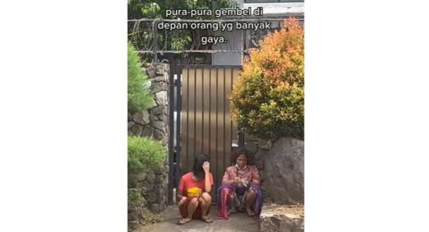 Ibu Anak Dandan Jadi Pengemis Hitung Lembaran Uang, Bikin Geram Publik: Lebih dari UMR