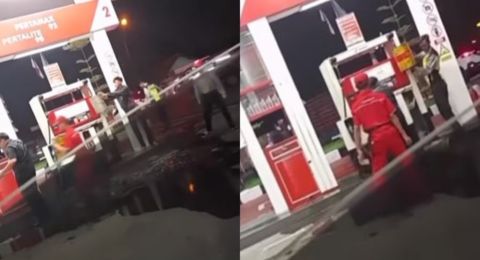 Harga BBM Resmi Naik! Viral Video Petugas SPBU Selamatkan BBM Bocor, Warganet: Mending Buat Aku