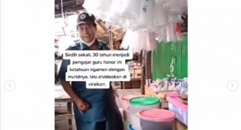Viral Guru Honorer Ngamen di Pasar, Hidup Tanpa Uang Pensiun Padahal Sudah 30 Tahun Mengabdi