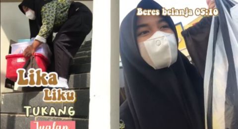 Salut! Siswi Ini Bagikan Lika-Liku Kesehariannya Jualan Jajan di Sekolah, Mampir Pasar sebelum Berangkat
