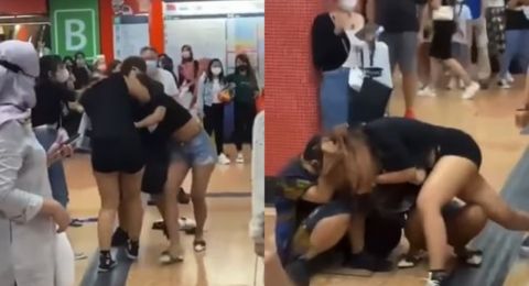 Geger Dua TKW Berkelahi sampai Saling Jambak di Stasiun, Publik Tak Habis Pikir: Malu-maluin Negara