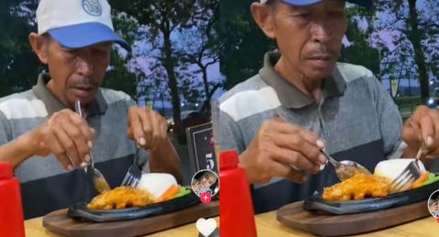 Kisah Hidupnya Bikin Haru Warganet, Pria Ini Senang Saat Diajak Makan Steak
