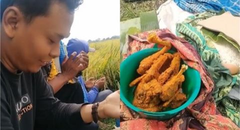 Bukan Dipimpin Ustaz, Para Petani Ini Baca Doa Syukuran Dibantu Google, Warganet: Yang Penting Niat