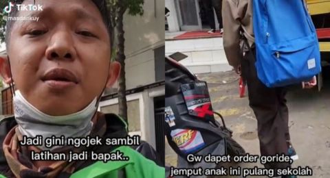 Dikira Orangtua, Anak Customer Ini Minta Driver Ojol Penjemputnya Belikan Jajan