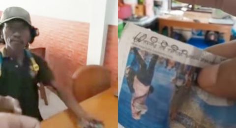 Bayar Pakai Koran Bertuliskan Rp100ribu, Mas-Mas Pelayan Rumah Makan Banjir Doa dari Warganet