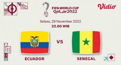 Live Streaming Ekuador vs Senegal Piala Dunia 2022, Link-nya Akses di Sini