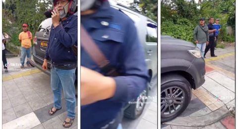 Mobil Dinas Polisi Diduga Masuk Jalur Busway hingga Tabrak Pengendara Motor, Netizen: Presiden Saja Gak Berani