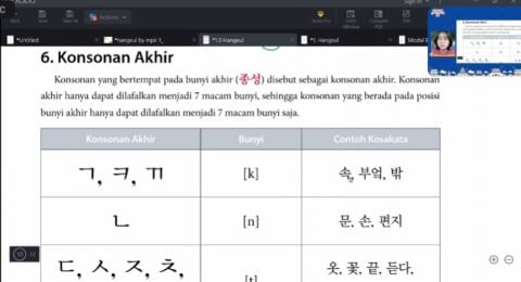 Keseruan Kelas Bahasa Korea Bareng Yoursay, Ada Tips Cepat Kuasai Batchim!