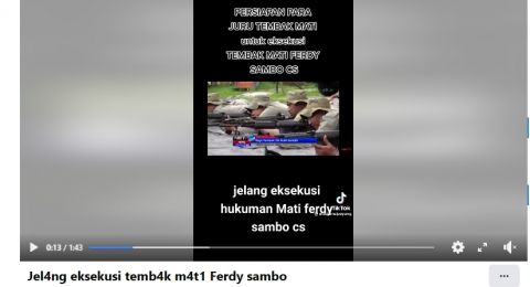 CEK FAKTA: Muncul Video Persiapan Juru Tembak untuk Eksekusi Mati Ferdy Sambo, Benarkah?