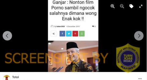 CEK FAKTA: Ganjar Sebut Nonton Porno sambil Onani Tak Salah karena Enak, Benarkah?