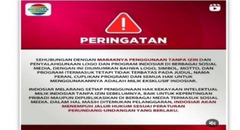 Indosiar Ambil Jalur Hukum Imbas Viral Konten Parodi Jasa Keliling