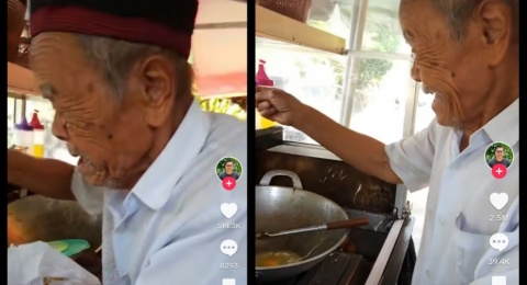 Kisah Kakek Usia 100 Tahun Jualan Lumpia di Pinggir Jalan