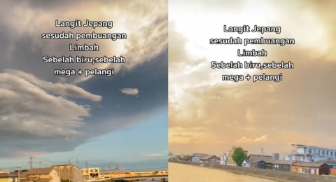 Viral Potret Unik Langit di Jepang, Imbas Pembuangan Limbah Nuklir ke Laut?