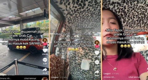 Momen Wanita Ini Merasa Kena Prank Saat Naik Taksi Online Bikin Ngakak: Lebih Kek Trio Macan