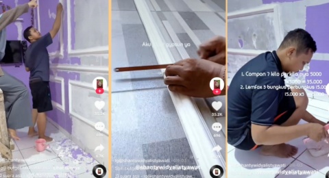 Gunakan Bahan Sederhana, Begini Cara Membuat Wall Moulding dengan Biaya Murah