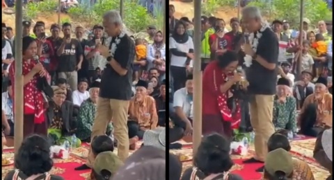 Reaksi Kaget Ganjar Pranowo saat Dengar Warga Sumatera Selatan Bilang Tak Pernah dapat Bantuan: Lah