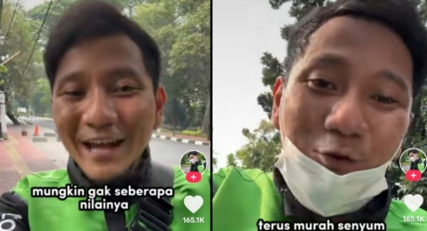 Inspiratif! Driver Ojol Ini Donasikan Penghasilannya untuk Palestina
