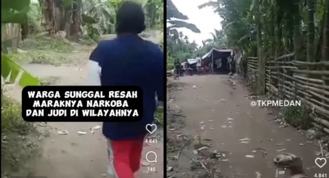 Keren Bu! Aksi Emak-emak di Medan Ini Gerebek Lokasi Judi dan Narkoba