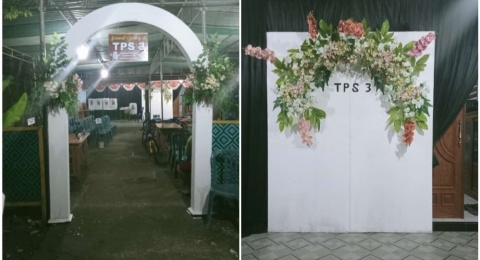 5 Potret Berbagai TPS Unik di Pemilu 2024, Ada Vibes Kondangan sampai Pemotongan Qurban