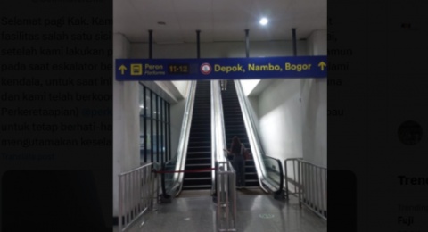Ngeri! Eskalator Stasiun Manggarai Mendadak Meluncur Cepat, Penumpang Berjatuhan