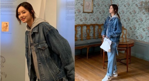 5 Ide OOTD Denim on Denim ala Artis Korea, Tampil Super Kece dan Trendy!