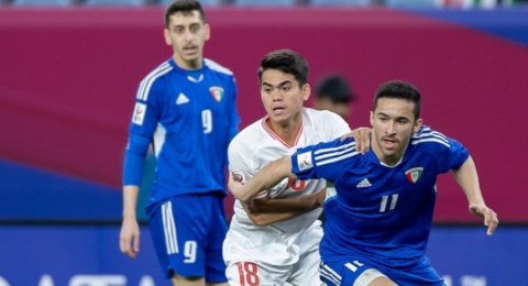 AFC U-23: Duel Kartu Merah, Timnas Vietnam Terbantu Penampilan Buruk Kiper Kuwait