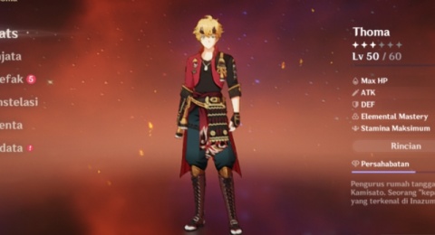 3 Material Ascension Awal yang Dibutuhkan Thoma di Game Genshin Impact
