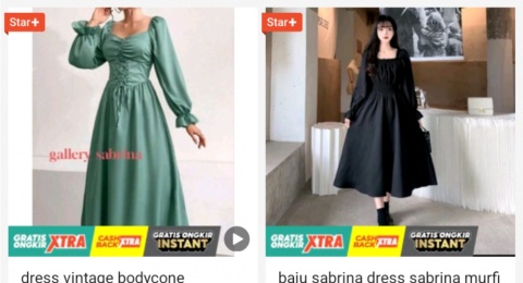 5 Rekomendasi Toko Shopee yang Menjual Dress Vintage ala Serial Bridgerton