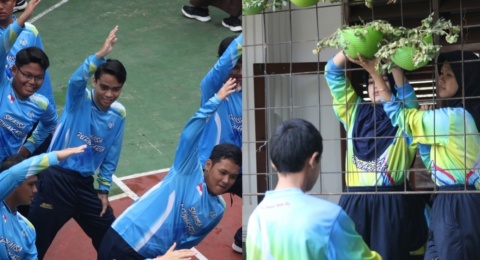 Kompak! SMA Negeri 1 Purwakarta Gelar Senam Bersama dan Aksi Penghijauan