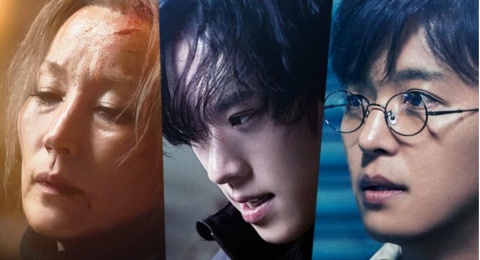 5 Poster Karakter Pemain Utama Film Korea The Old Woman with the Knife