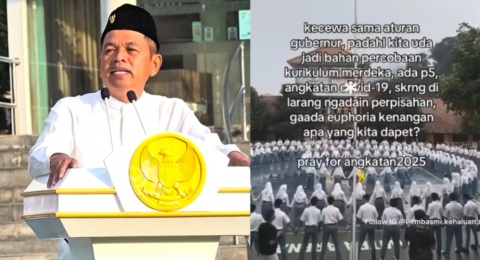 Gubernur Jabar Dedi Mulyadi Hapus Wisuda SMA, Para Siswa Kecewa: Gak Ada Euforia Kenangan