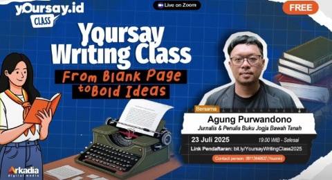 Belajar Menemukan Ide Tulisan dari Hal Sederhana Bersama Yoursay Writing Class