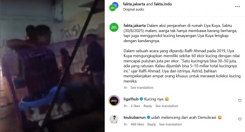 Rumah Uya Kuya dan Eko Patrio Dijarah, Gimana Nasib Anabul yang Jadi Korban?