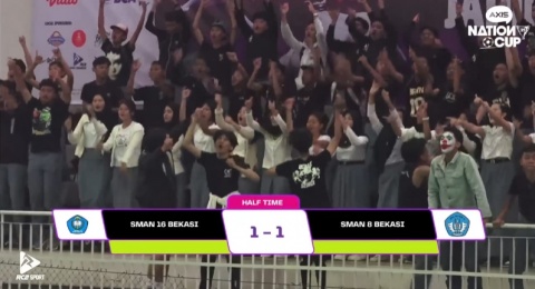 Salfok! Cosplay Joker Jadi Sorotan di Laga SMAN 16 Bekasi vs SMAN 8 Bekasi