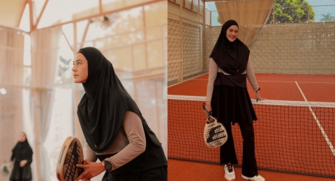 4 OOTD Paula Verhoeven: Tampil Stylish di Lapangan Padel Meski Berhijab!