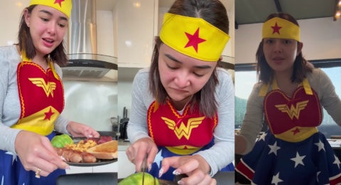 Kocak! Amanda Manopo Buat Sarapan hingga Cosplay Jadi Wonder Woman