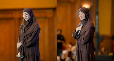 4 Inspirasi Hijab Syar'i Clara Shinta Amira, Tampil Anggun Setiap Hari!