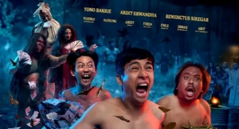 Review Film Pesugihan Sate Gagak: Serunya Nonton Trio Kocak, Gokil Banget!