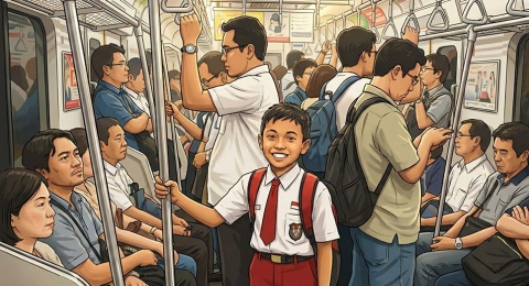Kisah Hafitar: Bocah 7 Tahun Penakluk KRL dan Kesenjangan Pendidikan