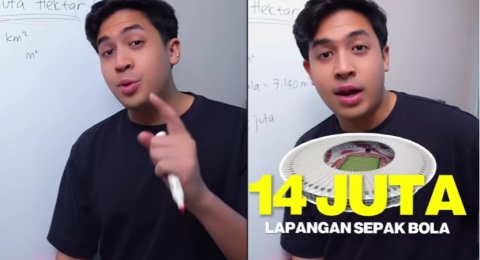 Jerome Polin Jelaskan Skala Deforestasi Indonesia Lewat Hitungan Matematika
