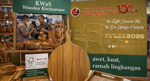 KWaS Pamerkan Dapur Kayu Jati Bersertifikat FSC di JIFFINA 2026: Awet, Kuat, dan Eco-Friendly