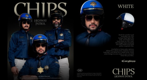 Bosan Helm Pasaran? Cargloss Chips Highway Patrol Usung Gaya Polisi 80-an
