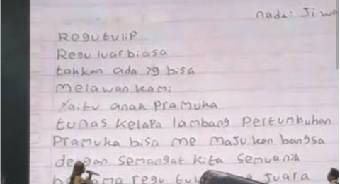 Yel-yel Regu Tulip di Jamnas 2026 Viral, Ghea Indrawari Nyanyikan Live!