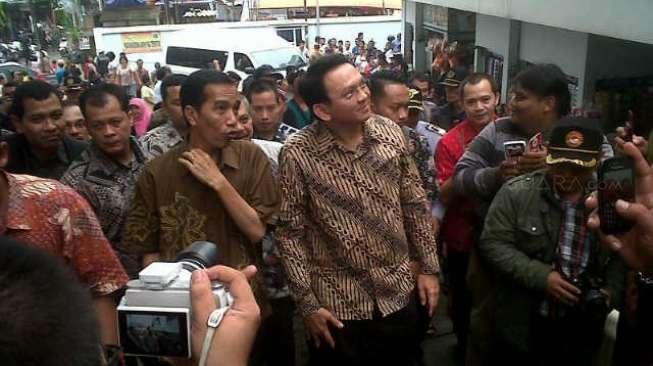 Blusukan Bareng, Jokowi-Ahok Tegaskan Tak Ada Maksud Lain