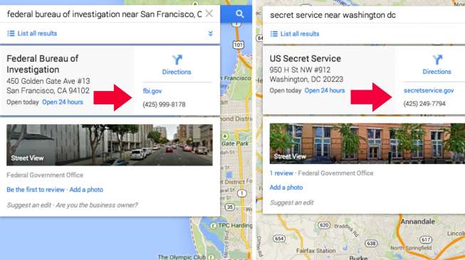 Pakai Google Maps, &quot;Hacker&quot; Rekam Telepon ke Kantor FBI