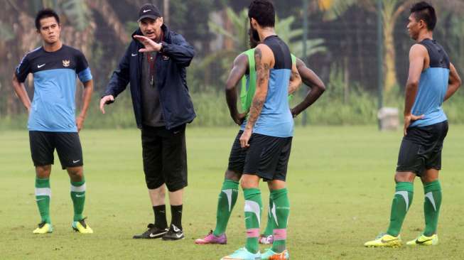 Timnas Senior Latihan Ringan Sebelum Tur ke Spanyol 