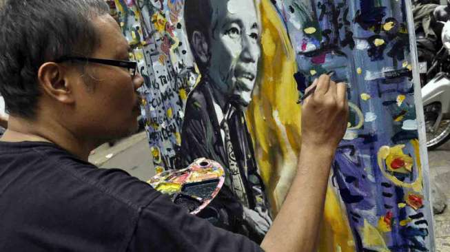 Seniman Lukis Protes Pencapresan Jokowi