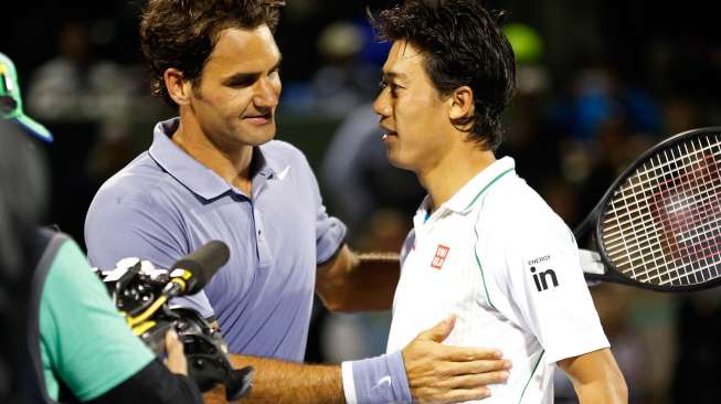 Roger Federer Juga Harus Tumbang di Tangan Nishikori