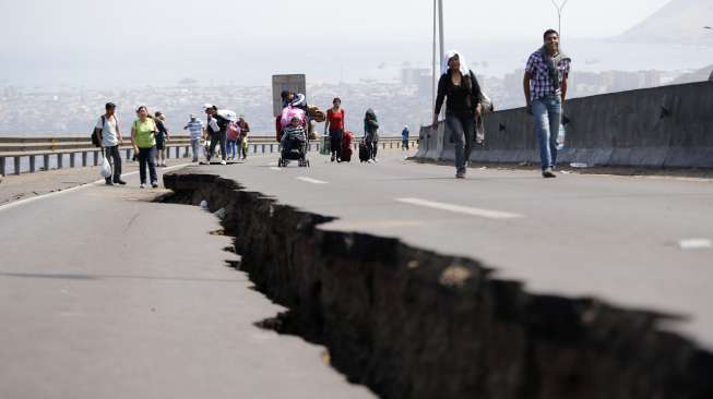 Tsunami Mengancam, Warga Chile Buru-buru Cari Dataran Tinggi